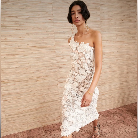 Ulla Johnson Dresses & Skirts - ⚫️⚫️Ulla Johnson Sydel White Ivory Lace Crochet Handmade Dress M/L $1395 Bridal